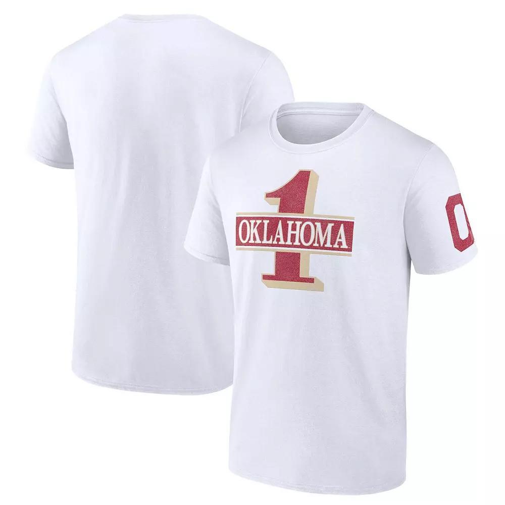 Men's Fanatics White Oklahoma Sooners Only One Fan T-Shirt, Size: XL Product Image