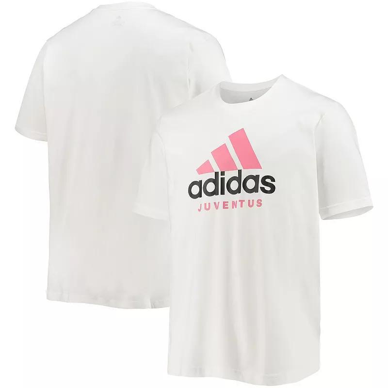 Mens adidas White Juventus Dna Graphic T-shirt Product Image