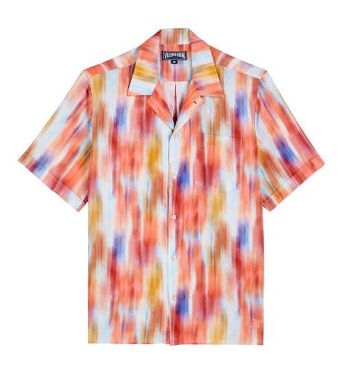 Mens Charli Abstract Linen Camp Shirt Product Image