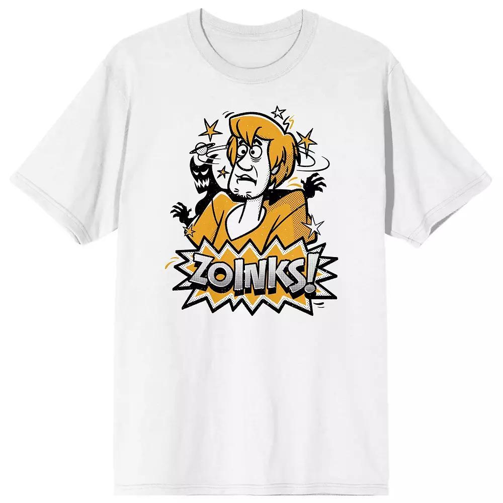 Men's Scooby Doo Shaggy Zoinks Tee, Boy's, Size: Small, White Product Image
