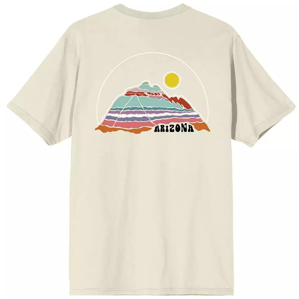 Men's Elevation 7573 Arizona Graphic Tee, Size: XL, Beige Khaki Product Image