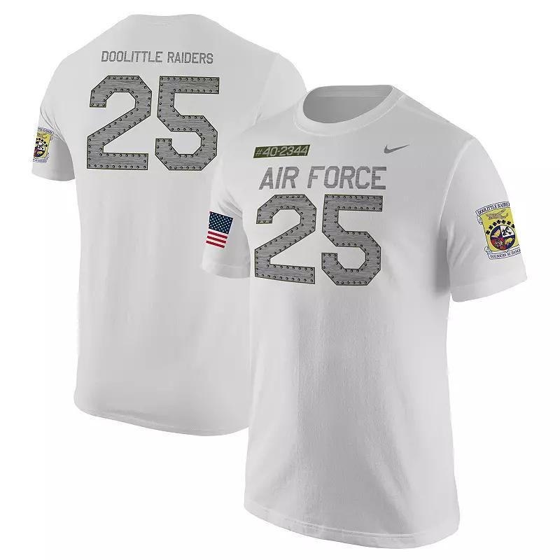 Mens Nike White Air Force Falcons Rivalry Replica Jersey T-Shirt Product Image