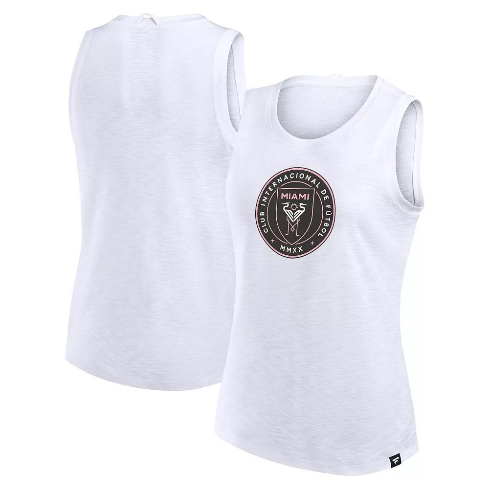 Women's Fanatics White Inter Miami CF Slub Future Sport Tank Top, Size: Medium, Mls White Product Image