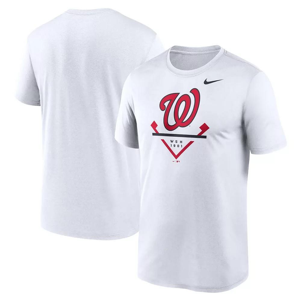 Men's Nike White Washington Nationals Icon Legend Performance T-Shirt, Size: Small Product Image