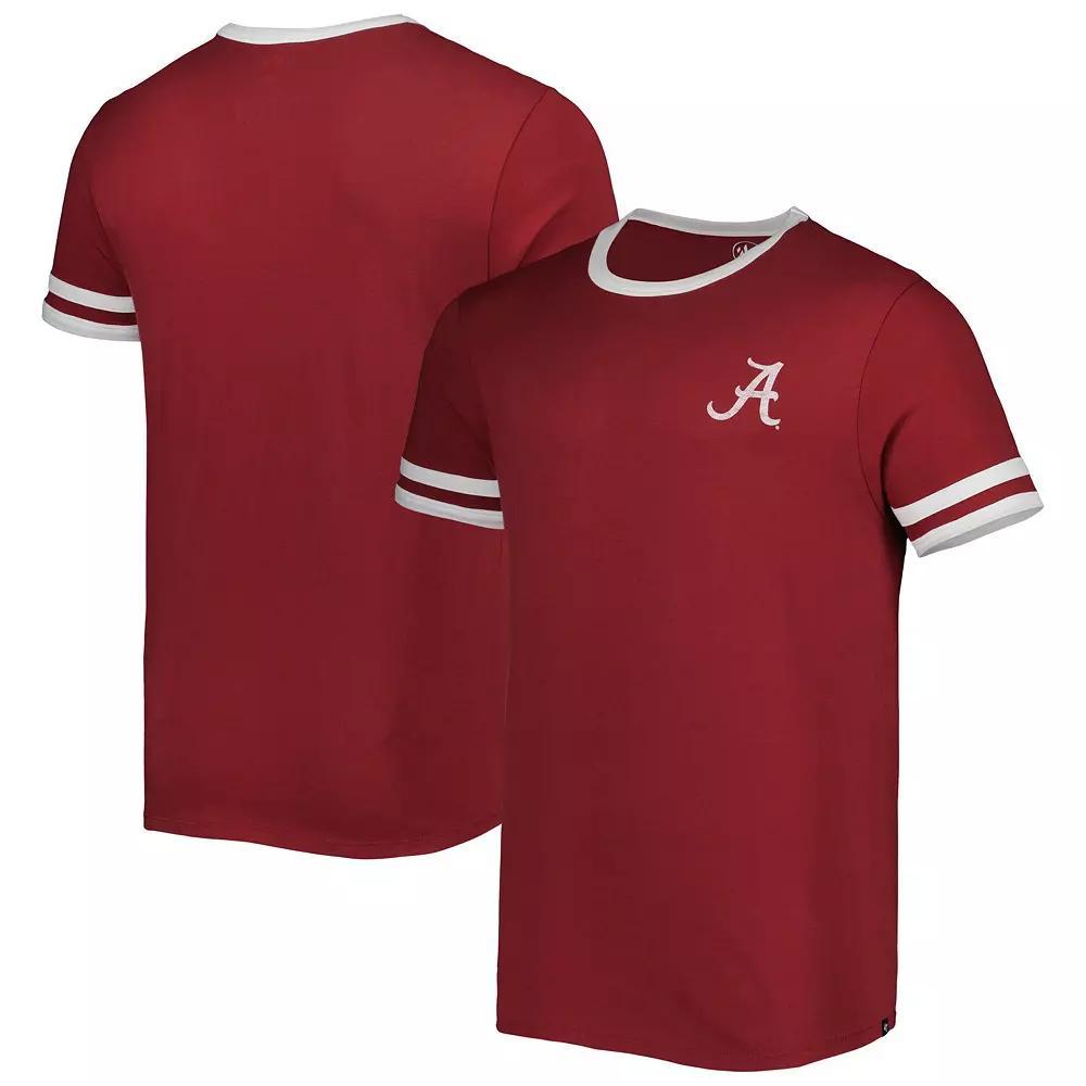 Men's '47 Crimson Alabama Crimson Tide Otis Ringer T-Shirt, Size: Medium, Red Product Image