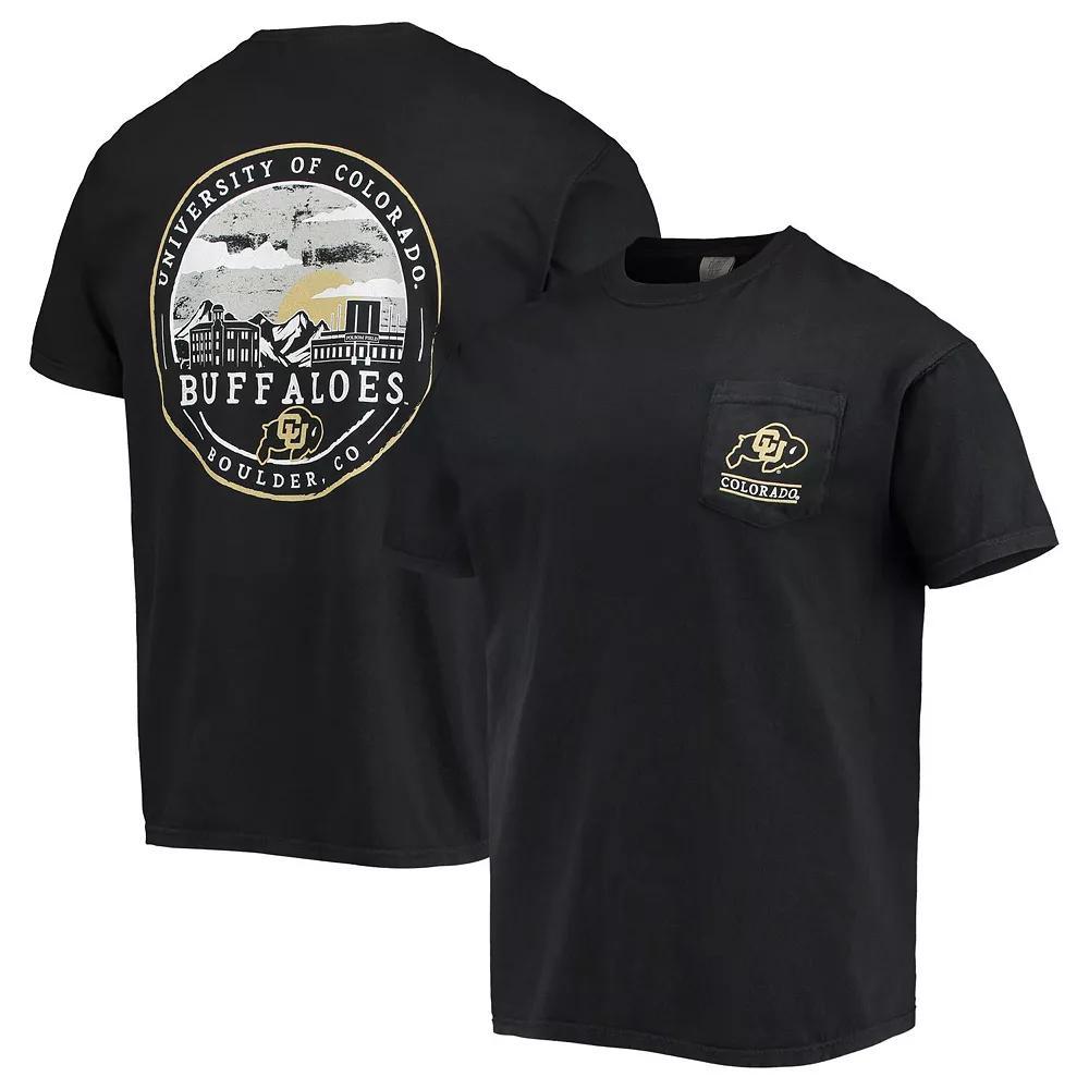 Men's Black Colorado Buffaloes Circle Campus Scene T-Shirt, Size: Small Product Image