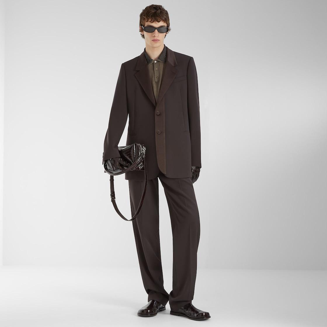 Fendi Lui Medium Dark brown inlaid hagfish leather bag Product Image