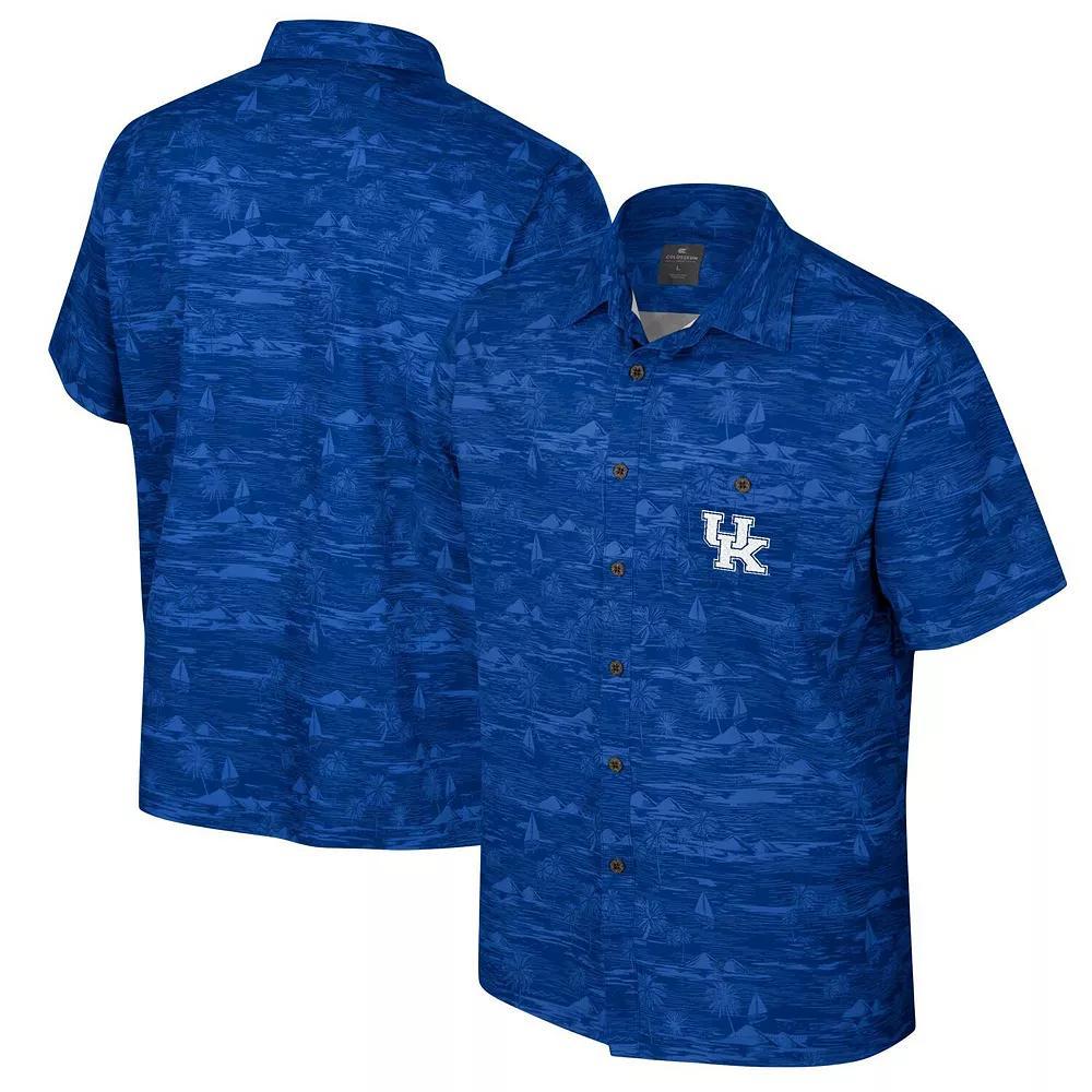 Men's Colosseum Green Baylor Bears Ozark Button-Up Shirt, Size: Large, Bay Green Product Image