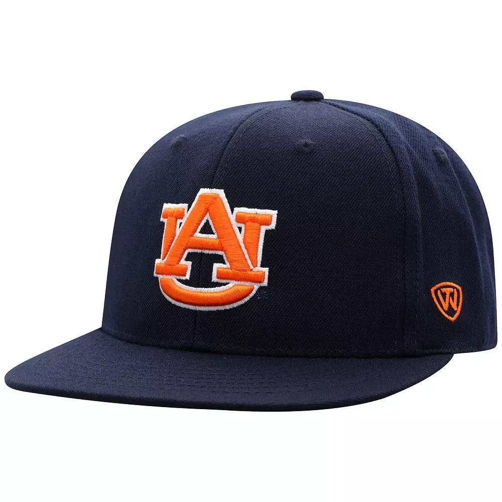 Mens Top of the World Auburn Tigers Team Color Fitted Hat Blue Product Image