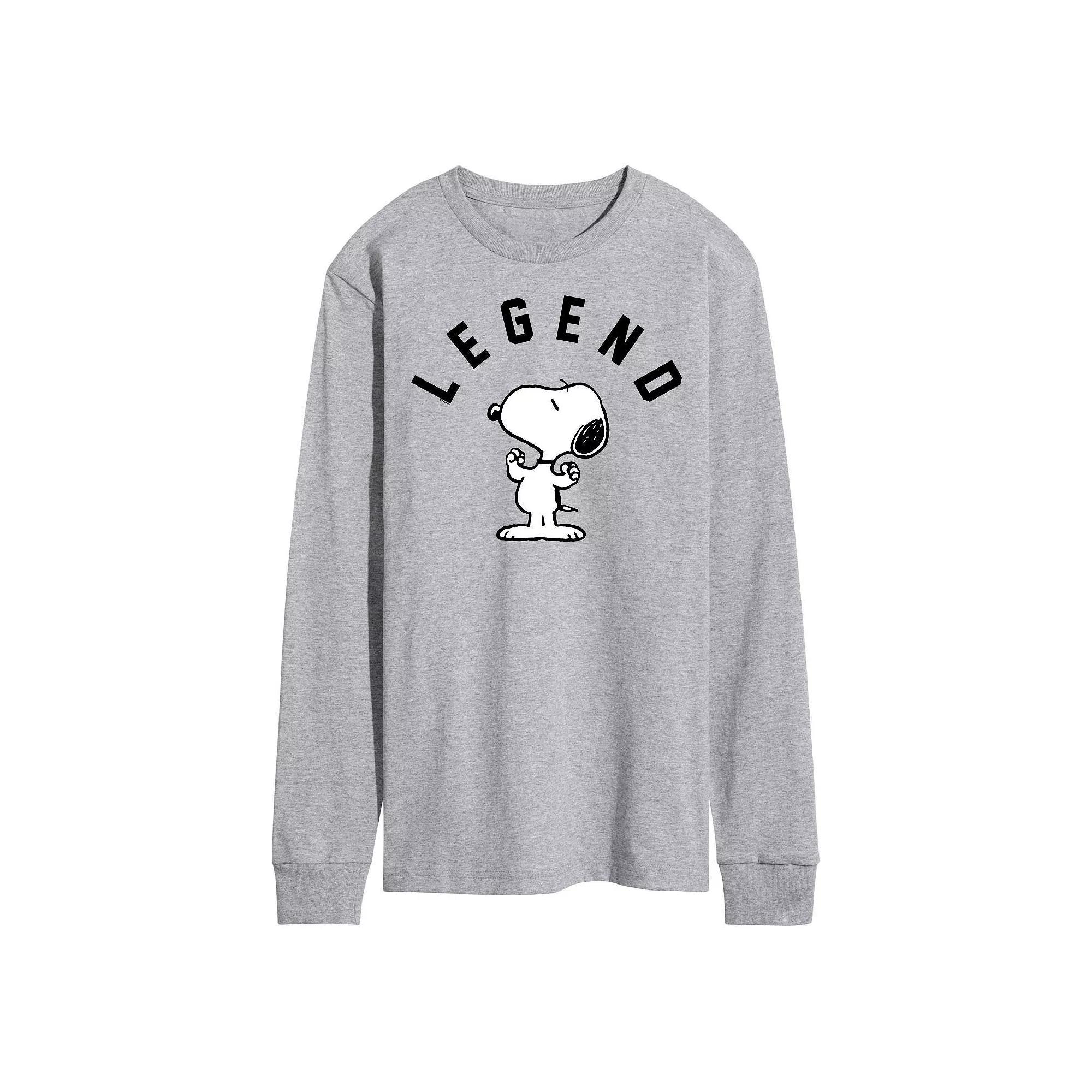 Mens Peanuts Legend Long Sleeve Graphic Tee Product Image