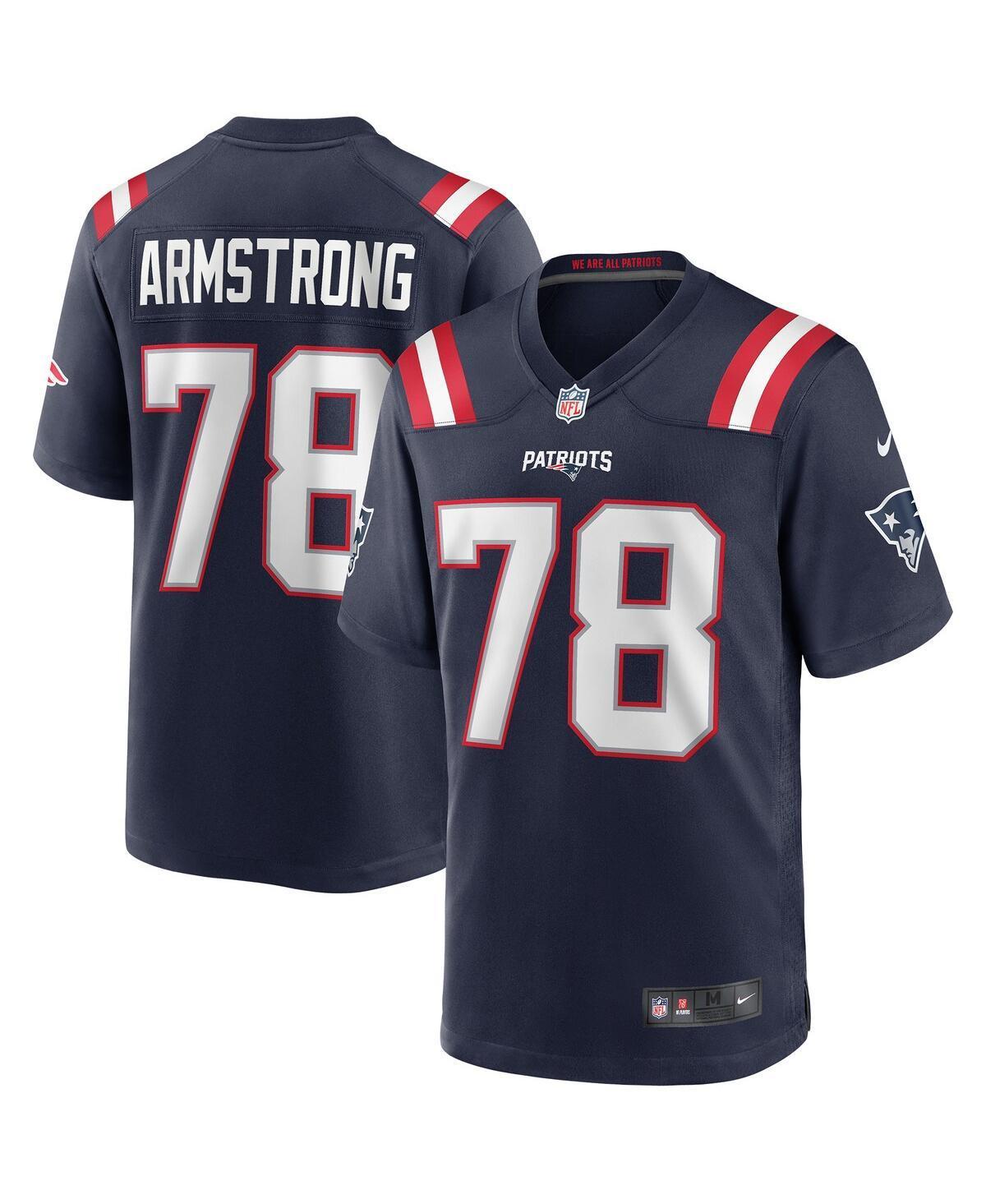 Men's Nike Bruce Armstrong Navy New England Patriots Game Retired Player Jersey, Size: 2XL, Blue Product Image