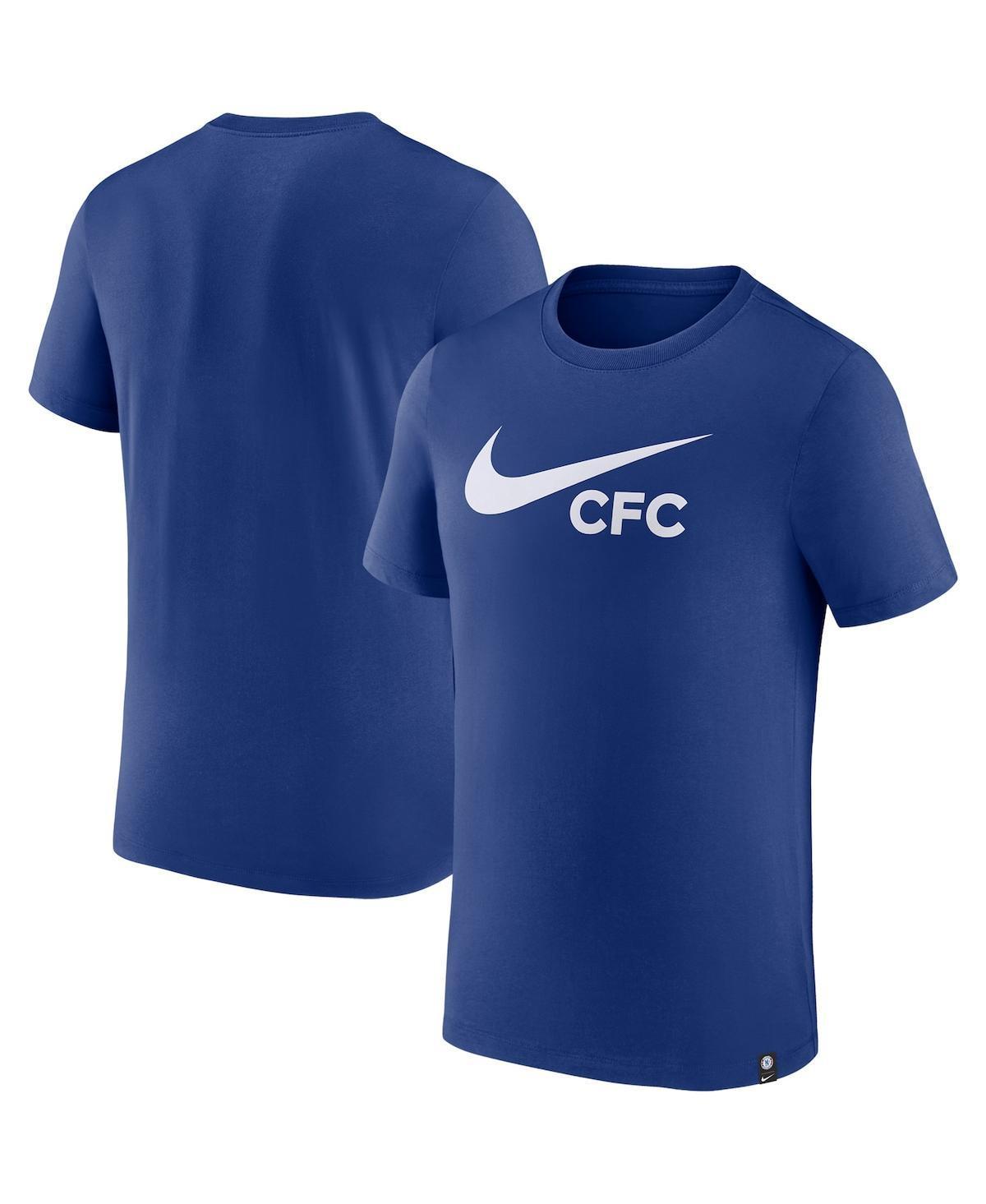 Men's Nike Blue Chelsea Swoosh T-Shirt, Size: Small, Chl Blue Product Image