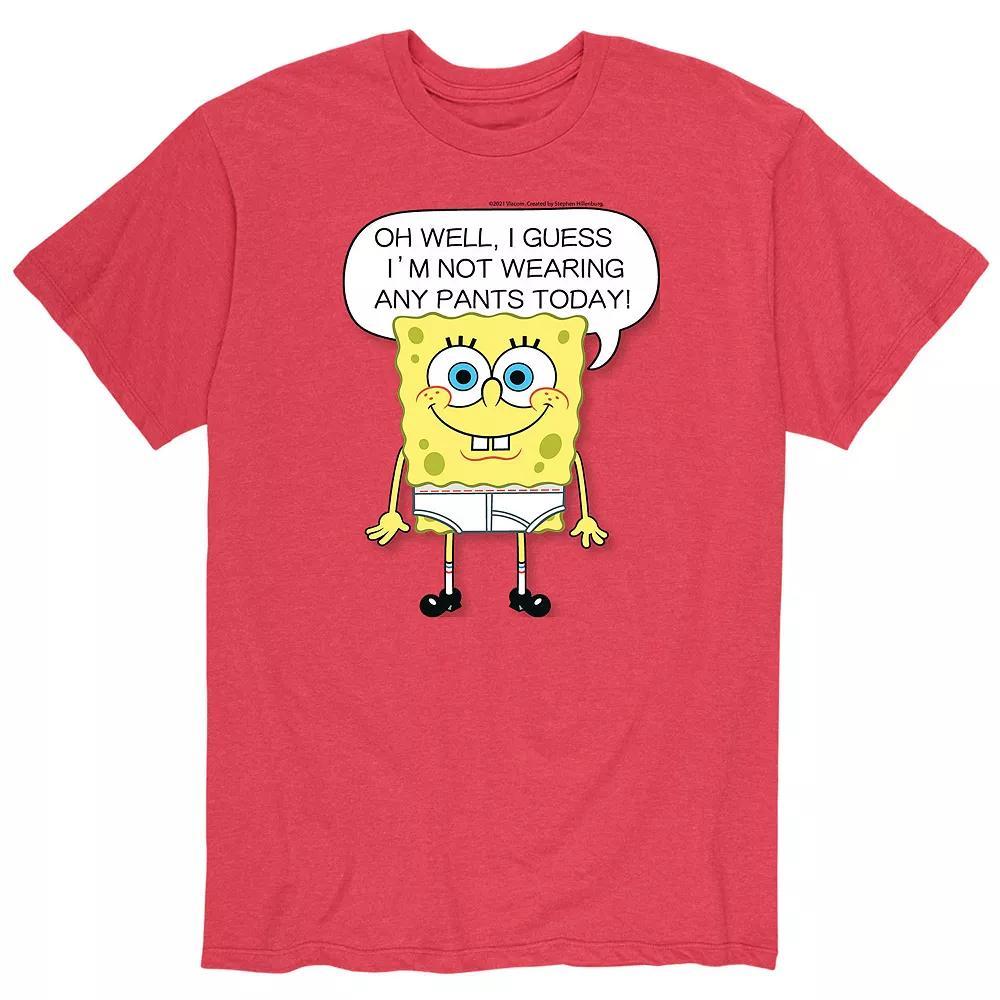 Mens SpongeBob No Pants Tee Product Image