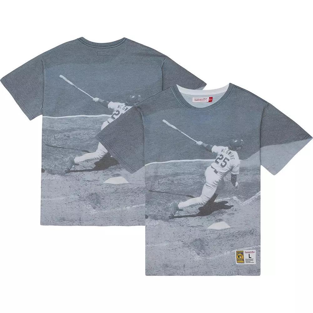 Men's Mitchell & Ness Mark McGwire St. Louis Cardinals Cooperstown Collection Highlight Sublimated Player Graphic T-Shirt, Size: Small, White Product Image