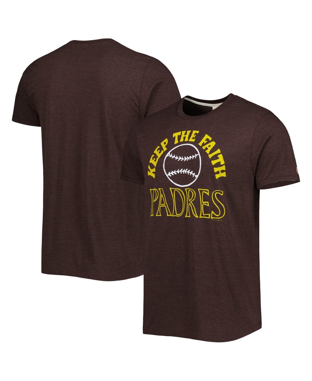 Men's Homage Brown San Diego Padres Hyper Local Tri-Blend T-Shirt, Size: Small Product Image