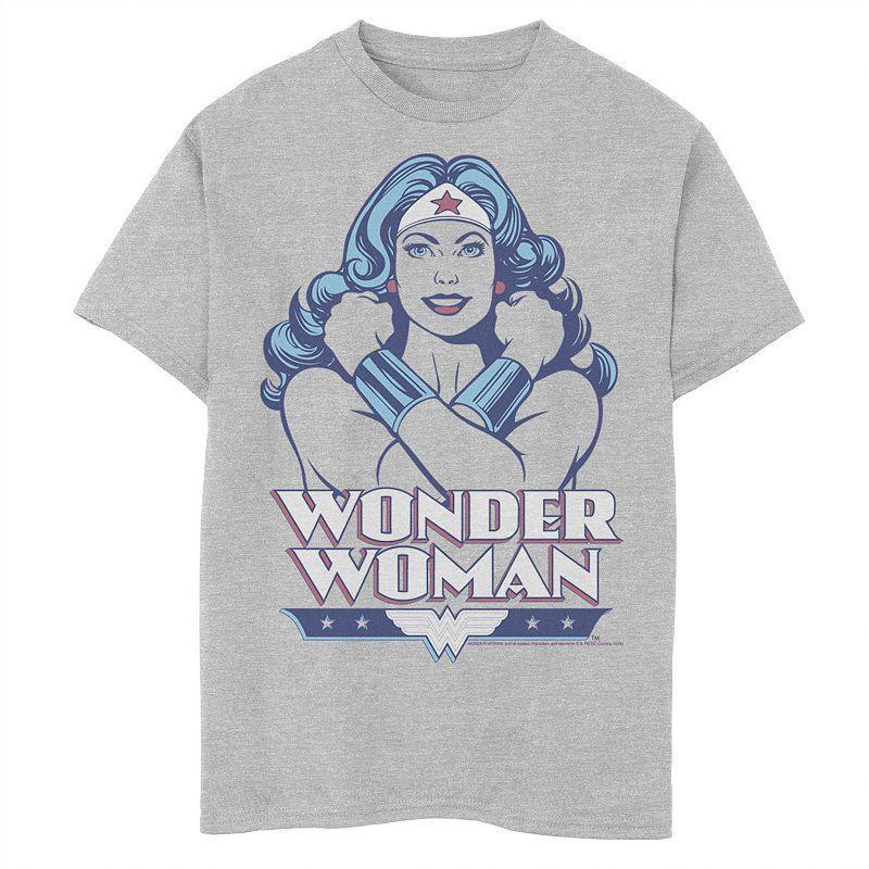 Boys 8-20 DC Comics Wonder Woman Portrait Tee, Boy's, Size: XS, Athletic Grey Product Image