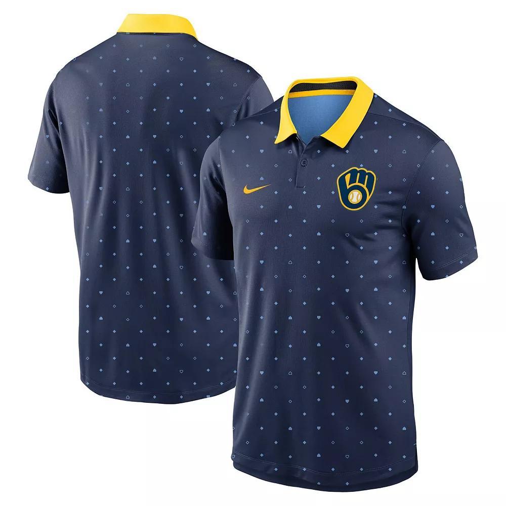 Men's Nike Navy Detroit Tigers Legacy Icon Vapor Performance Polo, Size: Small, Blue Product Image