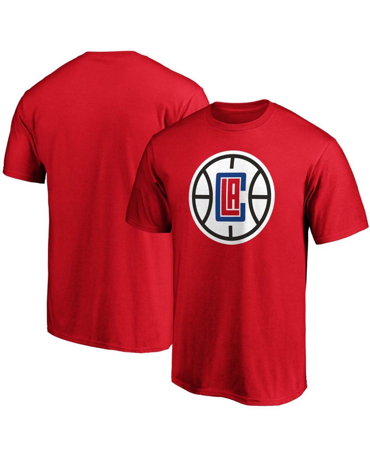 Men's Fanatics Branded Red LA Clippers Primary Team Logo T-Shirt, Size: Small Product Image