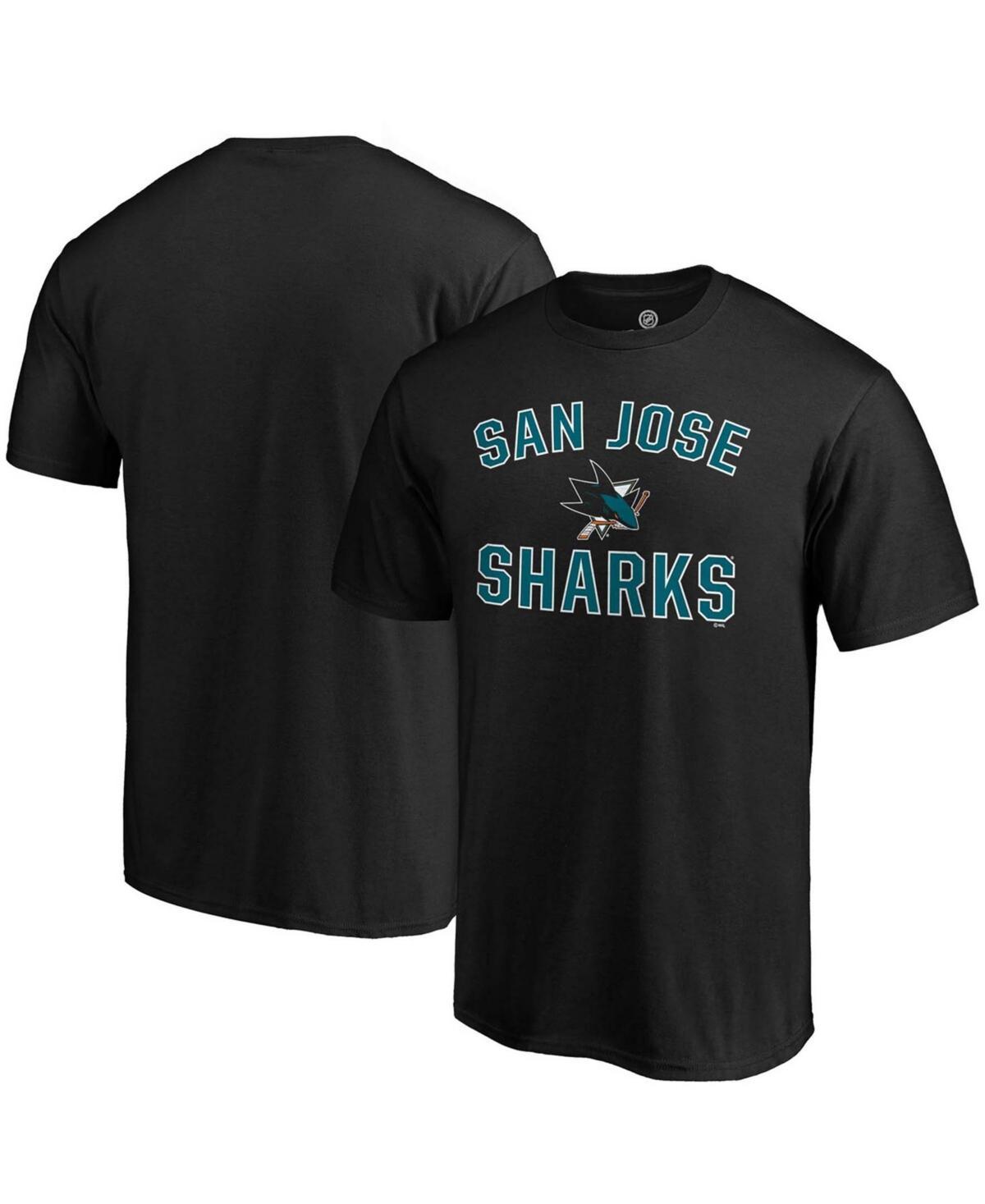 Mens Fanatics Branded Black San Jose Sharks Team Victory Arch T-Shirt Product Image