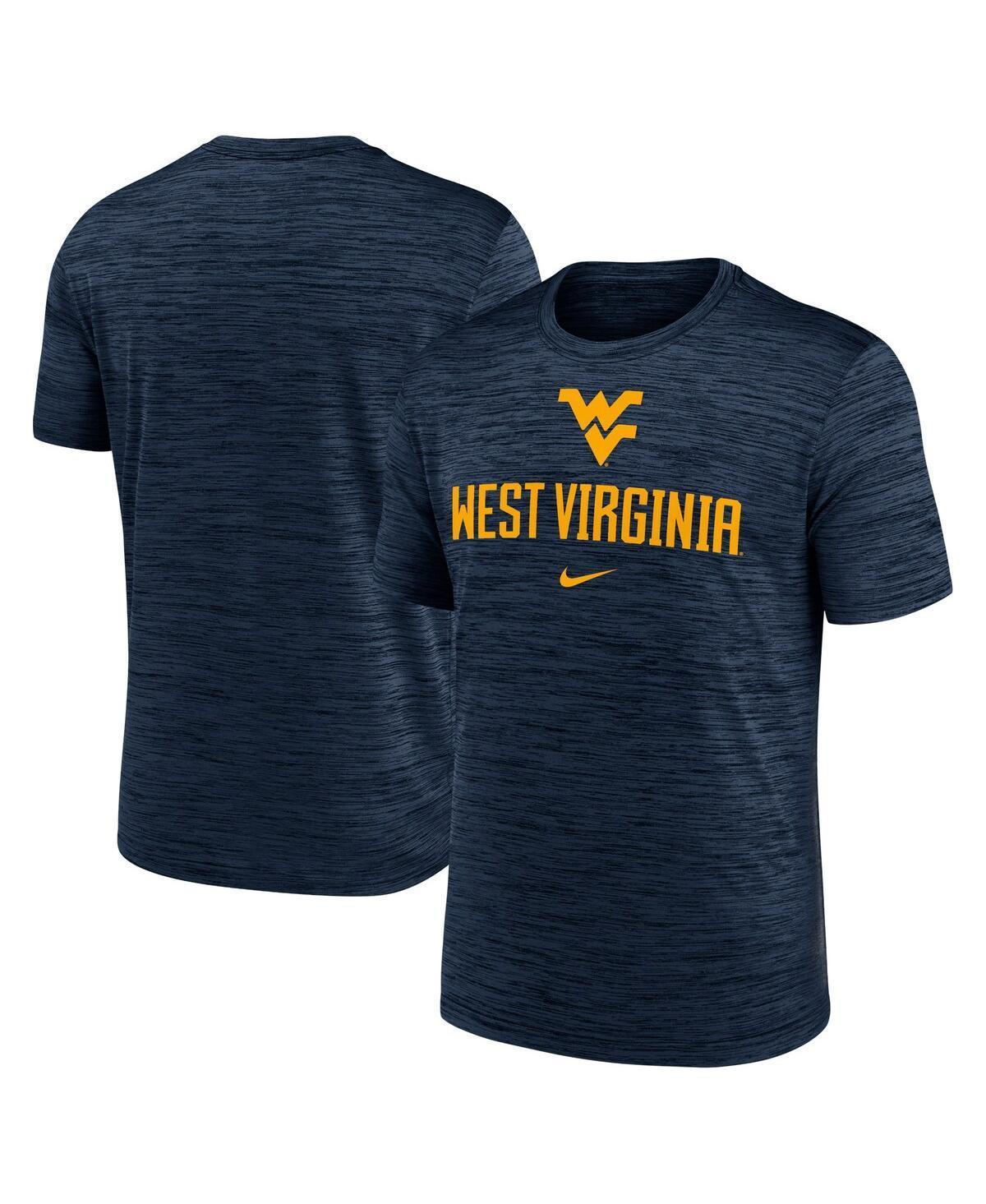 Mens Nike West Virginia Mountaineers Primetime Velocity T-Shirt Blue Product Image