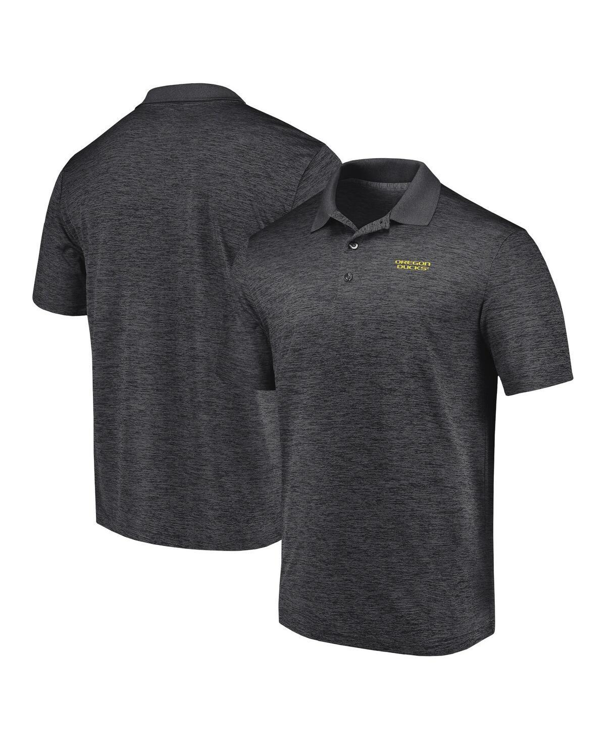 Men's Fanatics Branded  Heather Charcoal Oregon Ducks Primary Logo Polo, Size: Medium Product Image