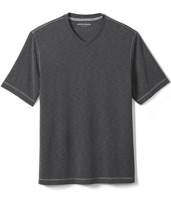 Johnston & Murphy Vintage Slub Short-Sleeve V-Neck T-Shirt Product Image