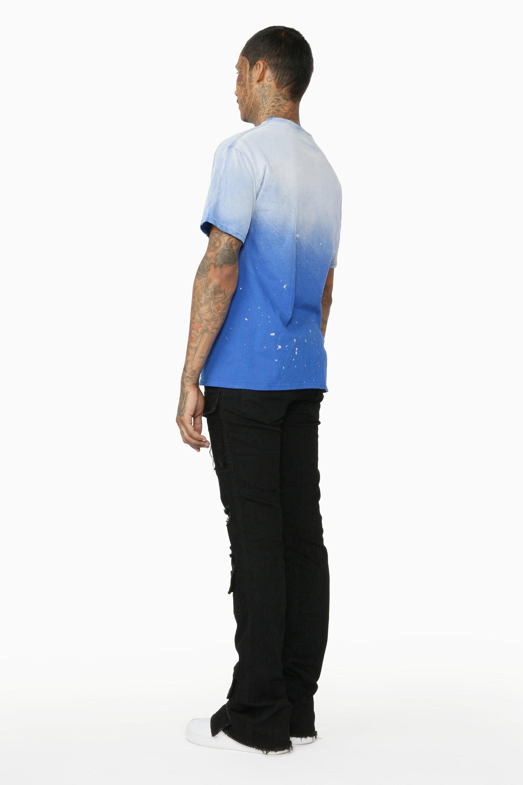Glenn Black Stacked Flare Jean Male Product Image