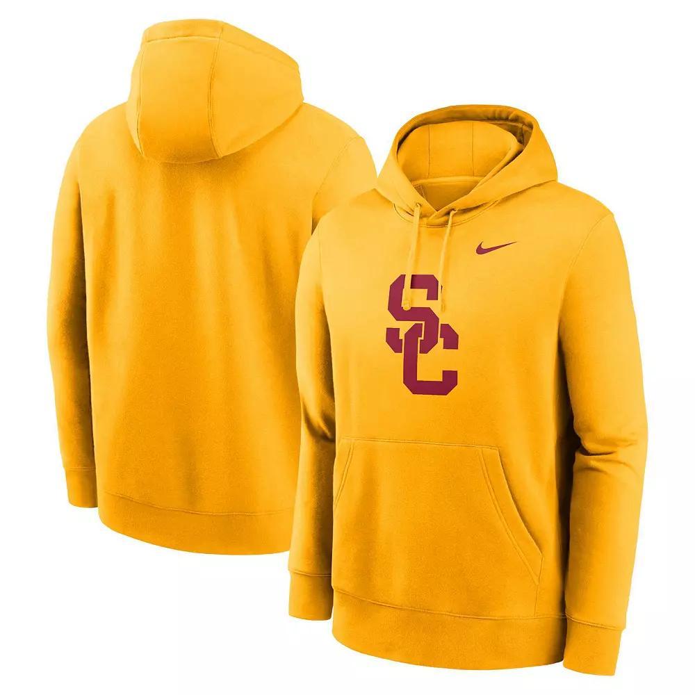 Men's Nike Gold USC Trojans Primetime Evergreen Club Fleece Pullover Hoodie, Size: XL Product Image