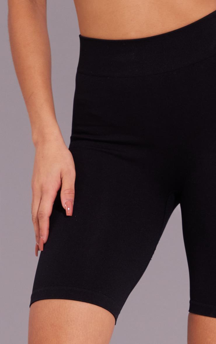 Black Seamless Bike Shorts Product Image