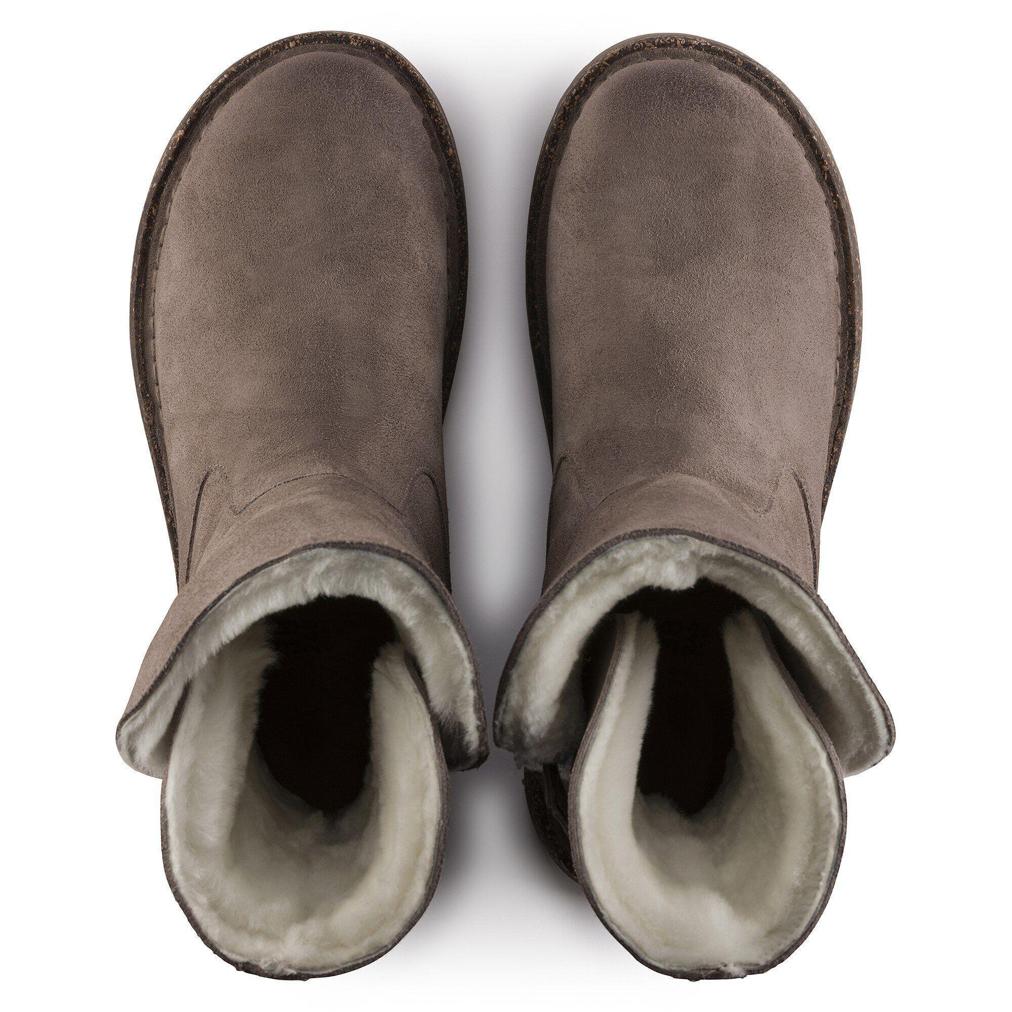 Uppsala Shearling Suede Leather Black Product Image