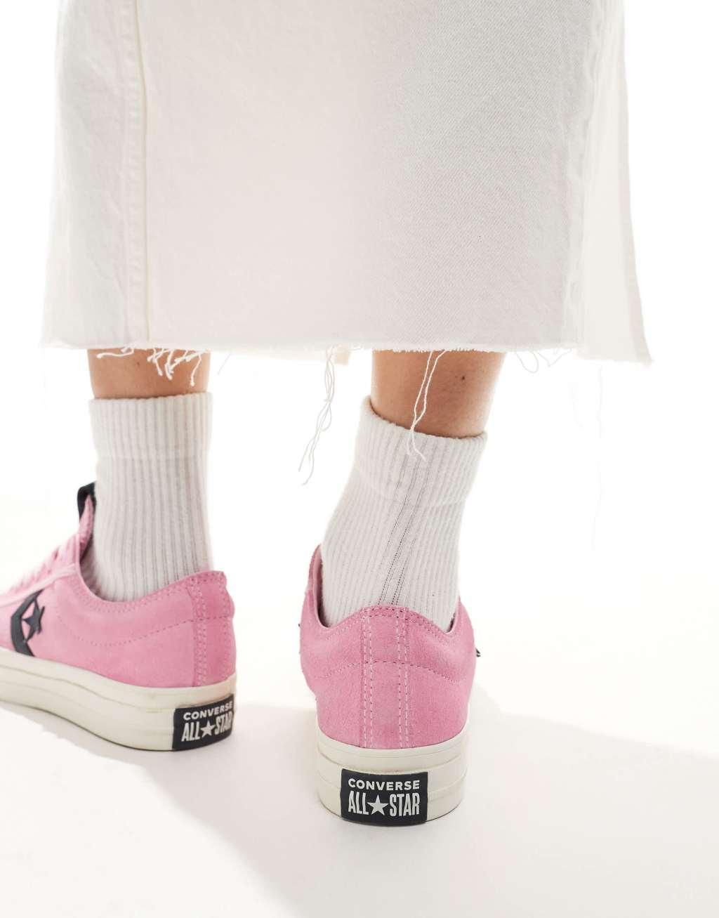 Converse Star Player 76 in pink and navy exclusive to ASOS Product Image