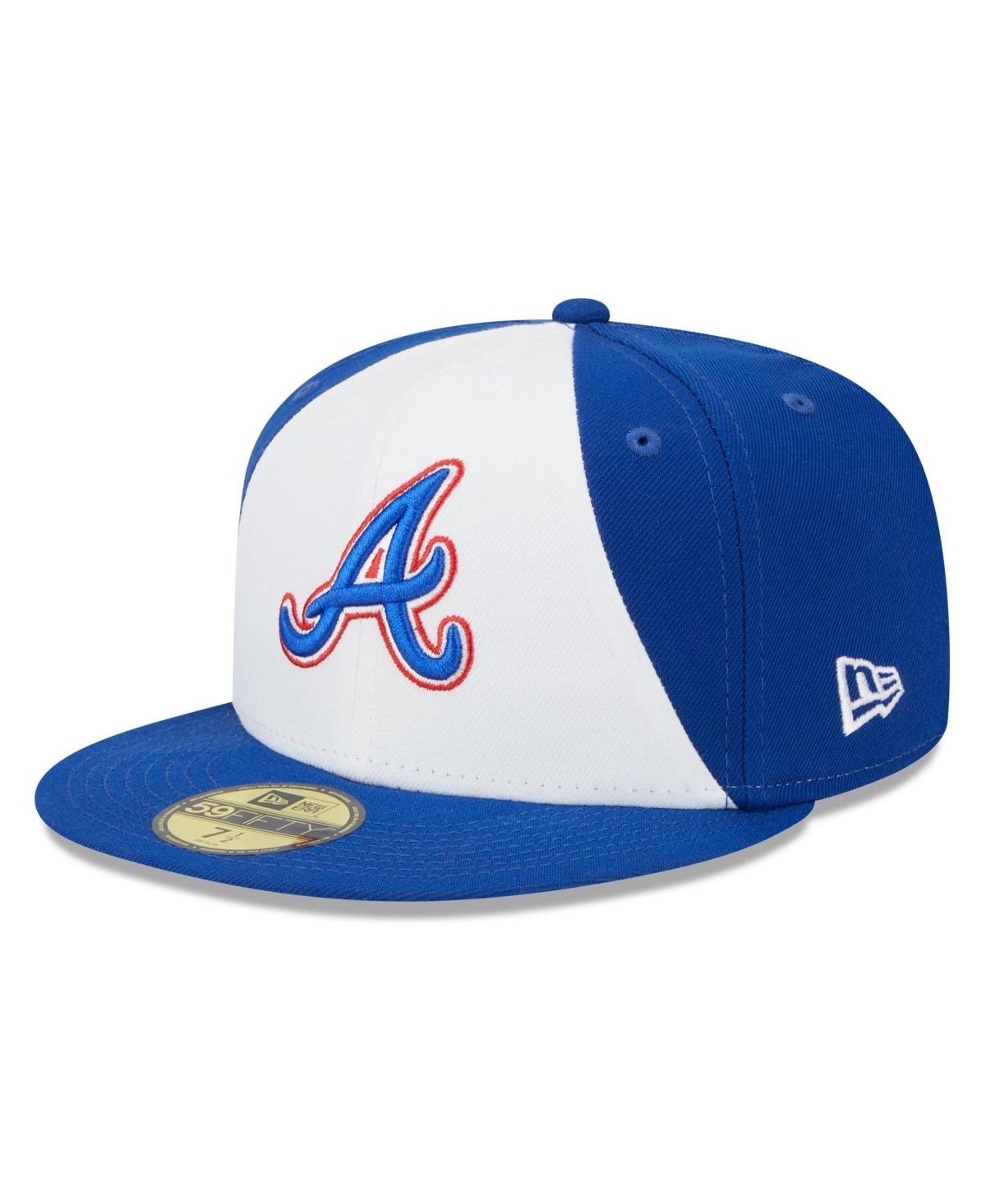Men's New Era White/Royal Atlanta Braves 2023 City Connect 59FIFTY Fitted Hat, Size: 7 5/8 Product Image