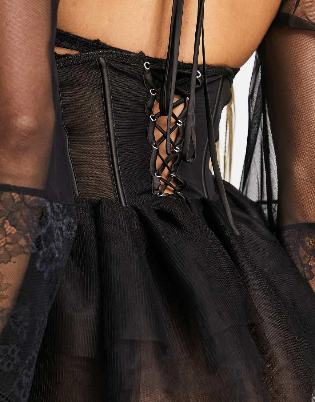 Hunkemoller mesh corset tutu Product Image