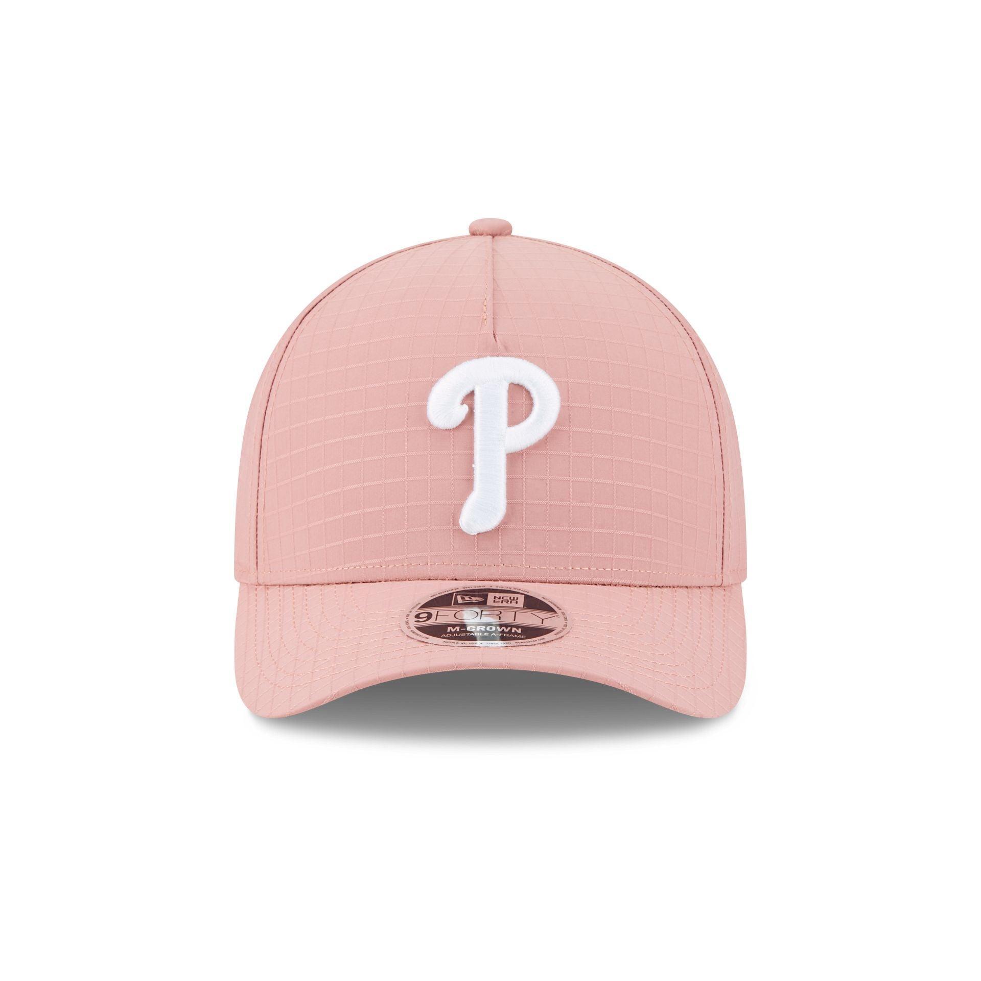 Philadelphia Phillies Pink Ripstop 9FORTY M-Crown A-Frame Snapback Hat Male Product Image