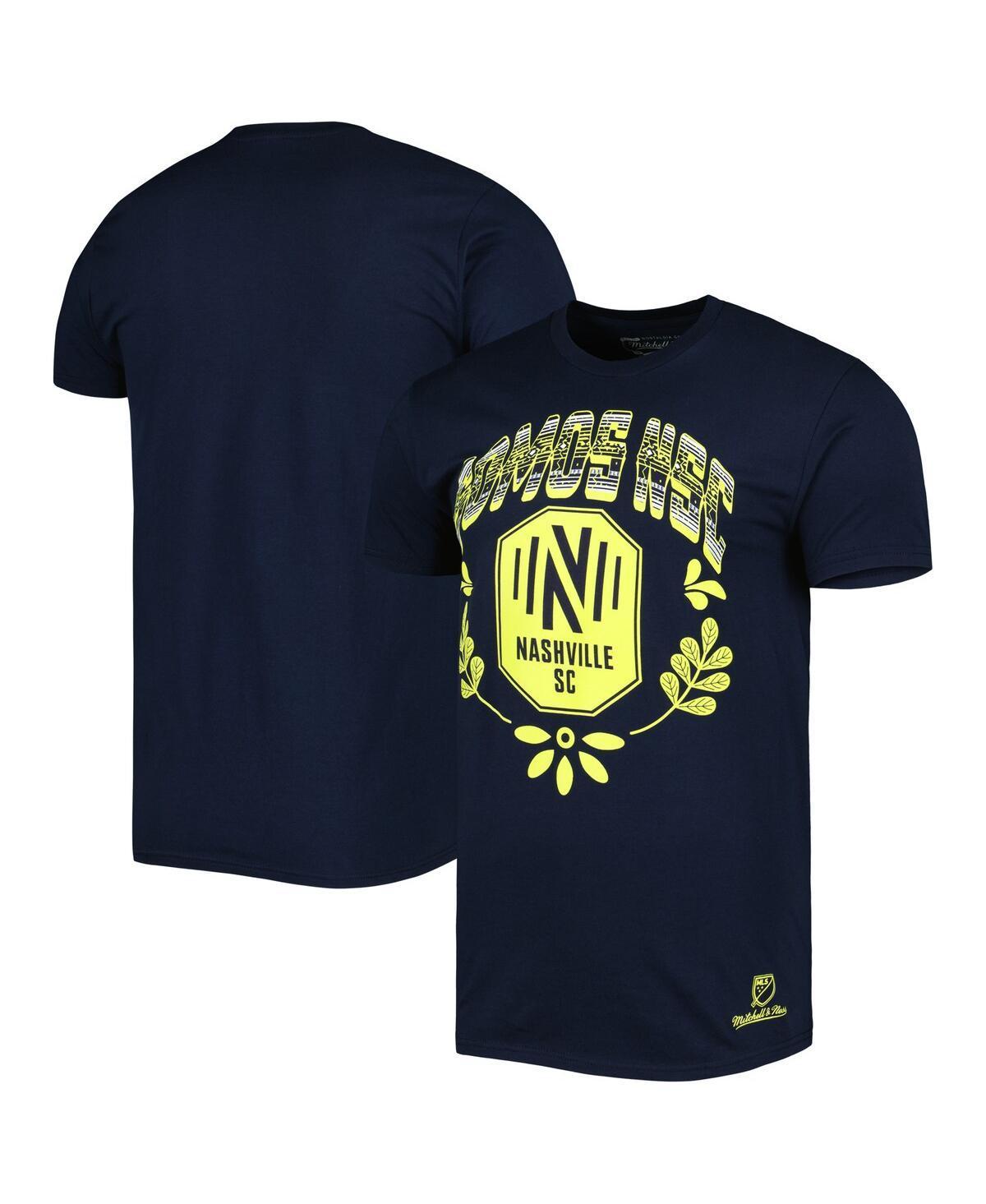 Men's Mitchell & Ness Navy Nashville SC Serape T-Shirt, Size: Small, Mls Blue Product Image