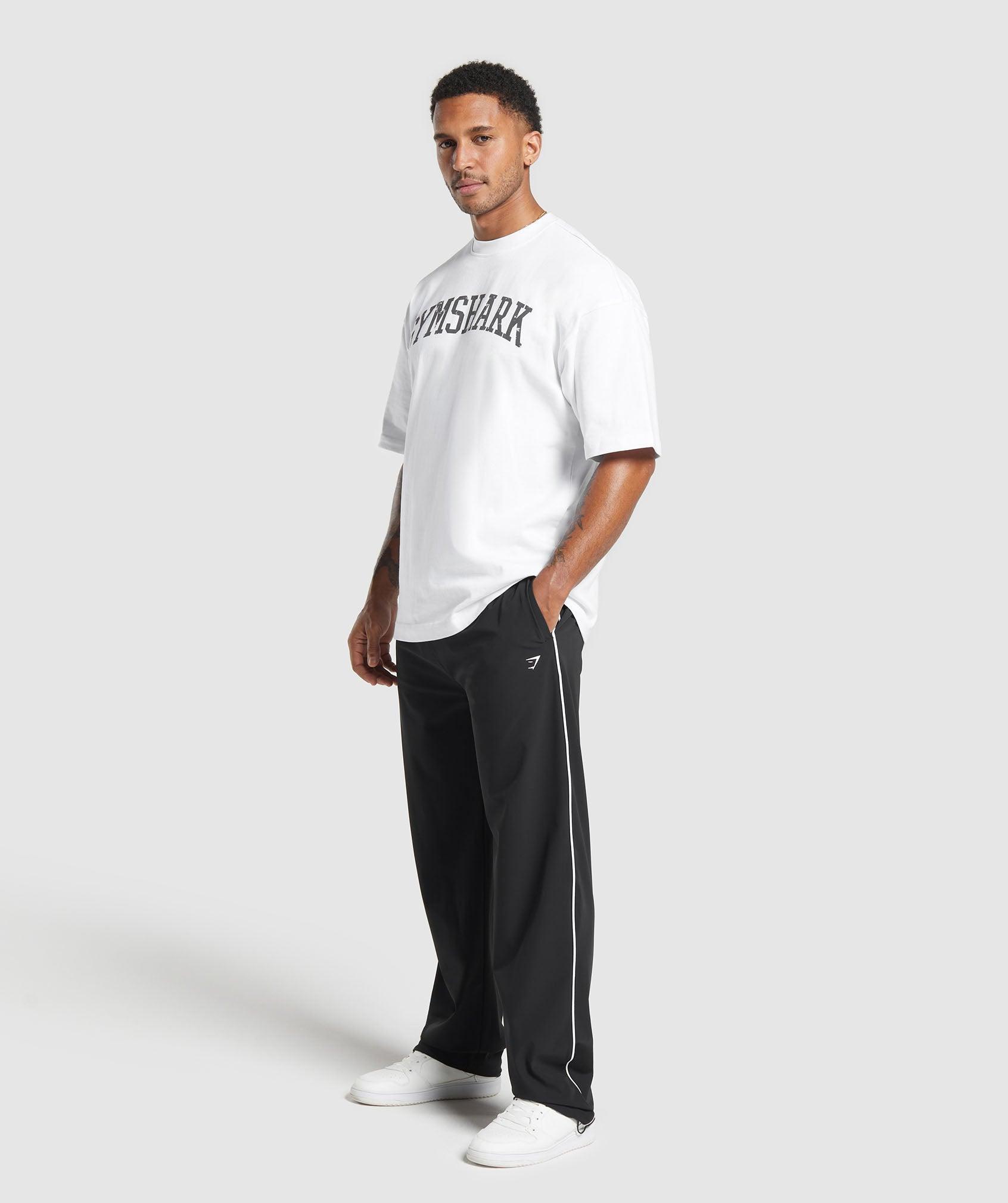 Gymshark Contrast Straight Leg Pant - Black Male Product Image