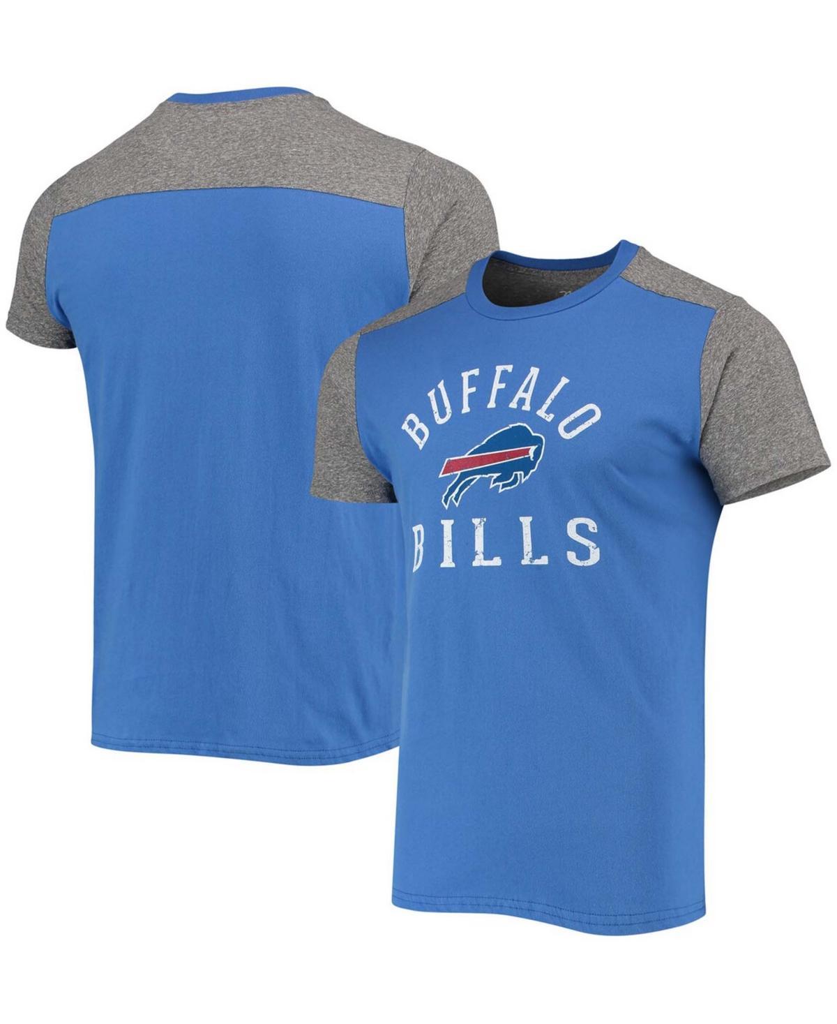 Men's Majestic Threads Royal/Gray Buffalo Bills Field Goal Slub T-Shirt, Size: Small, Blue Product Image