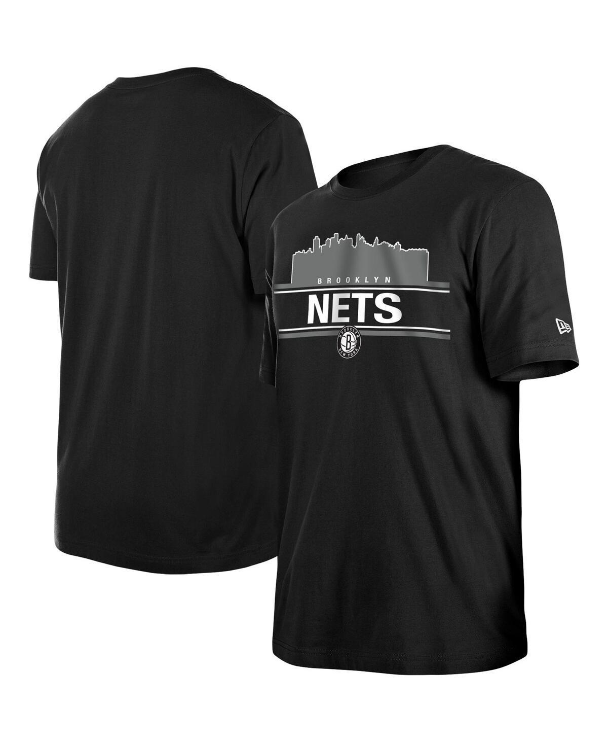Men's New Era Black Brooklyn Nets Localized T-Shirt, Size: Small Product Image