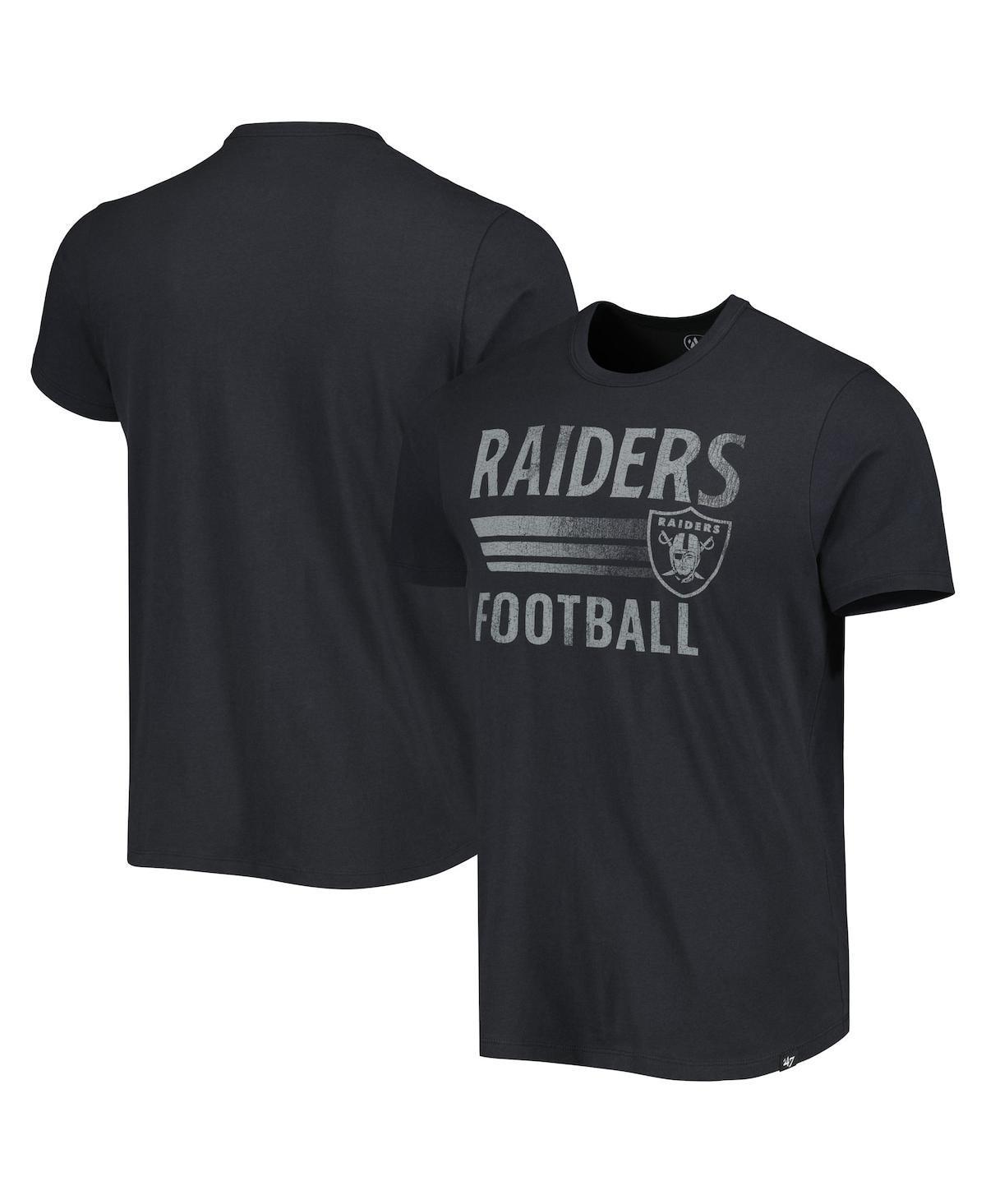 Men's '47 Black Las Vegas Raiders Wordmark Rider Franklin T-Shirt, Size: Small, Lvr Black Product Image