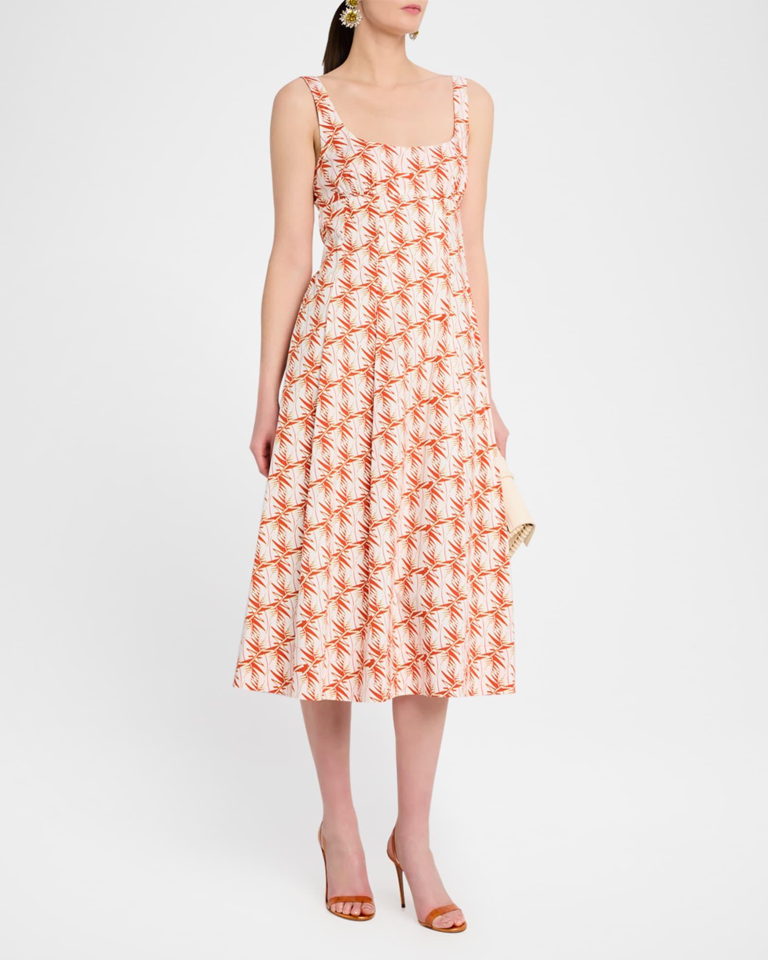 Thalia Sleeveless Scoop-Neck Midi Dress Product Image