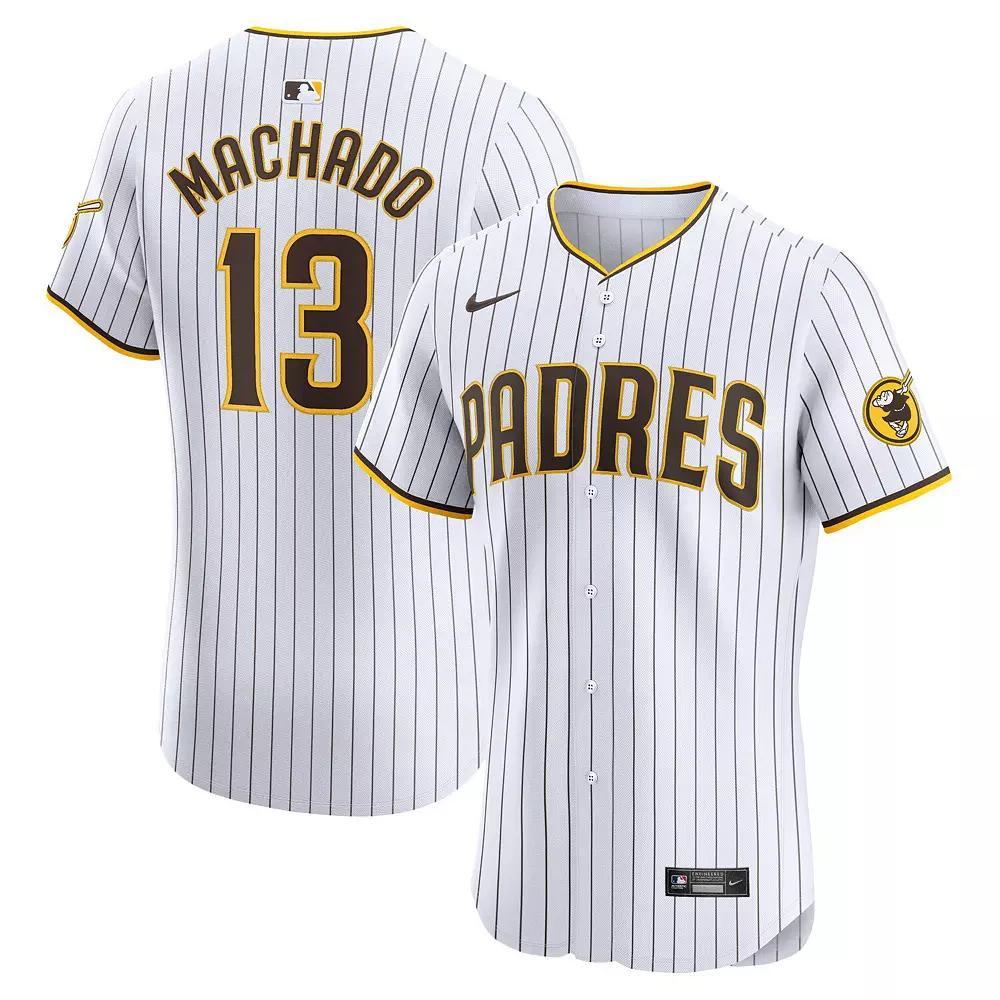 Men's Nike Manny Machado White San Diego Padres Home Elite Jersey, Size: 48 Product Image