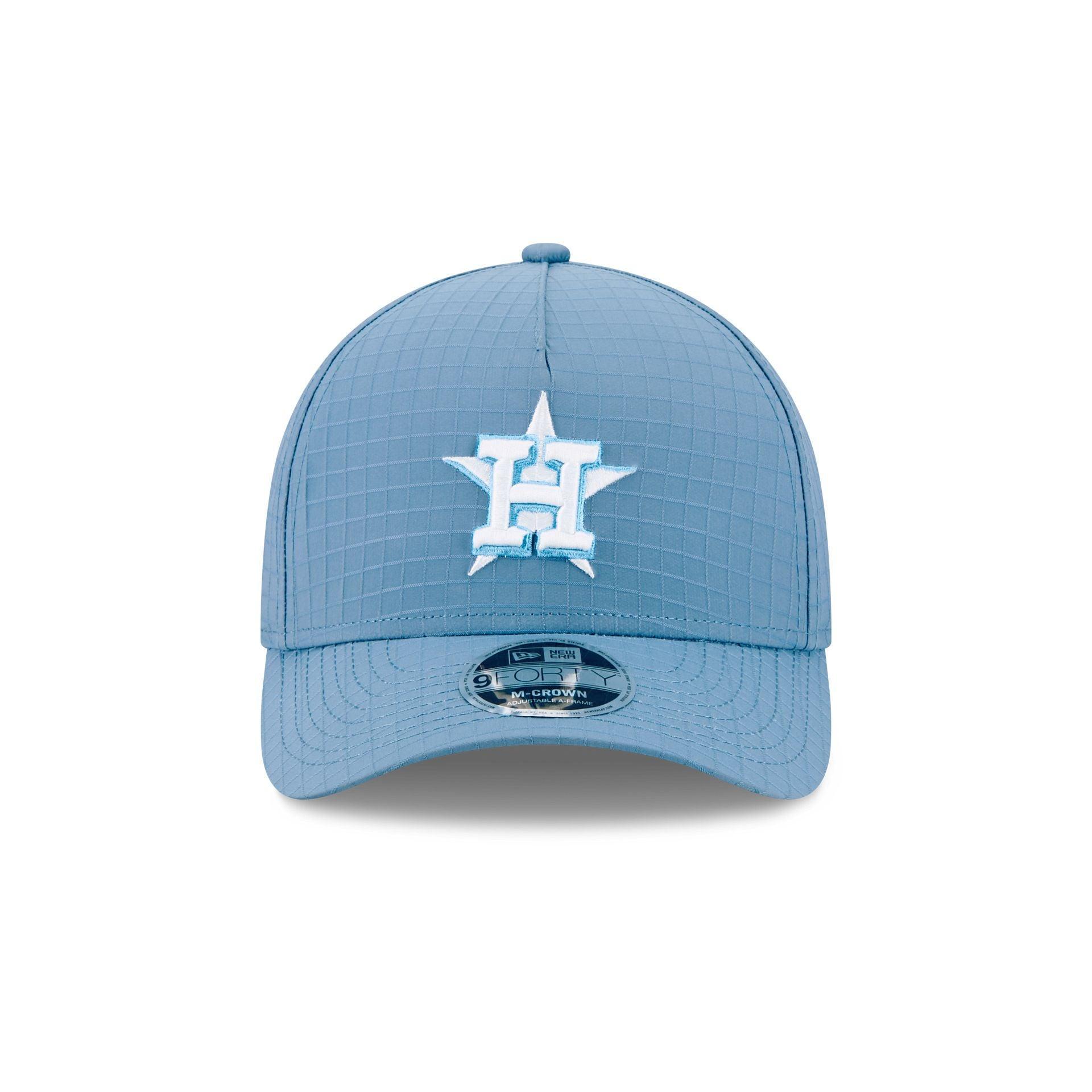 Houston Astros Blue Ripstop 9FORTY M-Crown A-Frame Snapback Hat Male Product Image