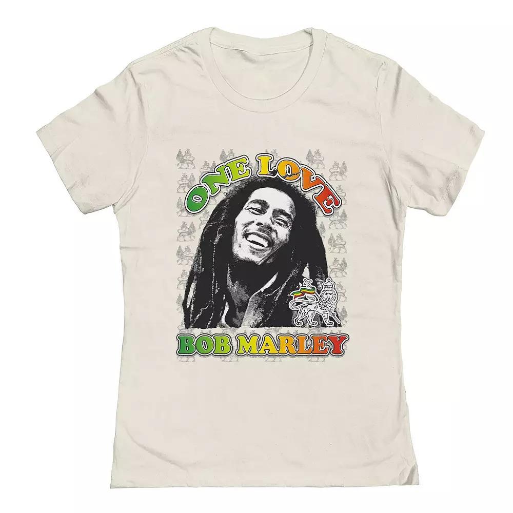 Juniors Bob Marley One Love Texture Graphic Tee, Womens Product Image