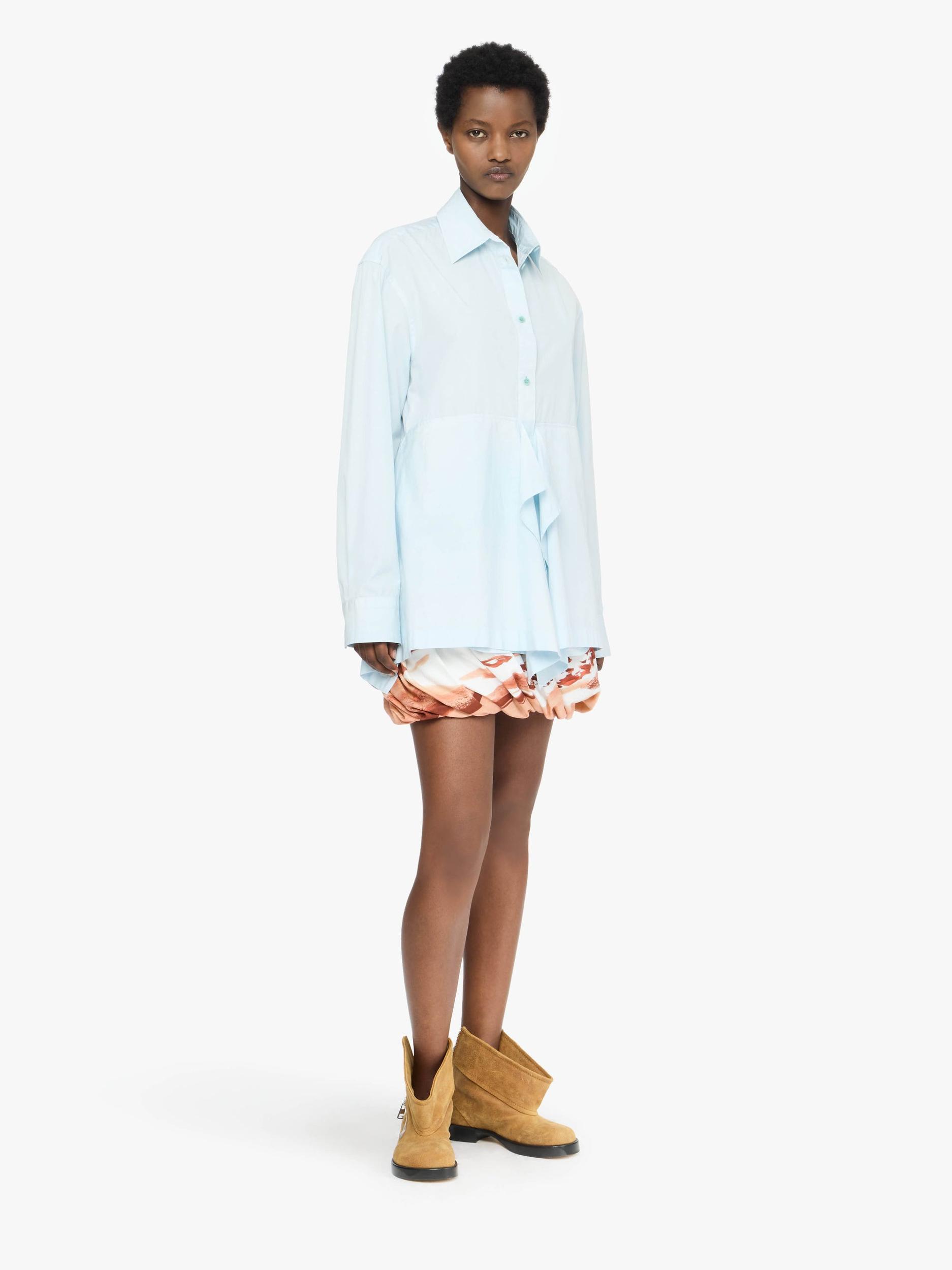 PEPLUM DRAPE SHIRT Product Image