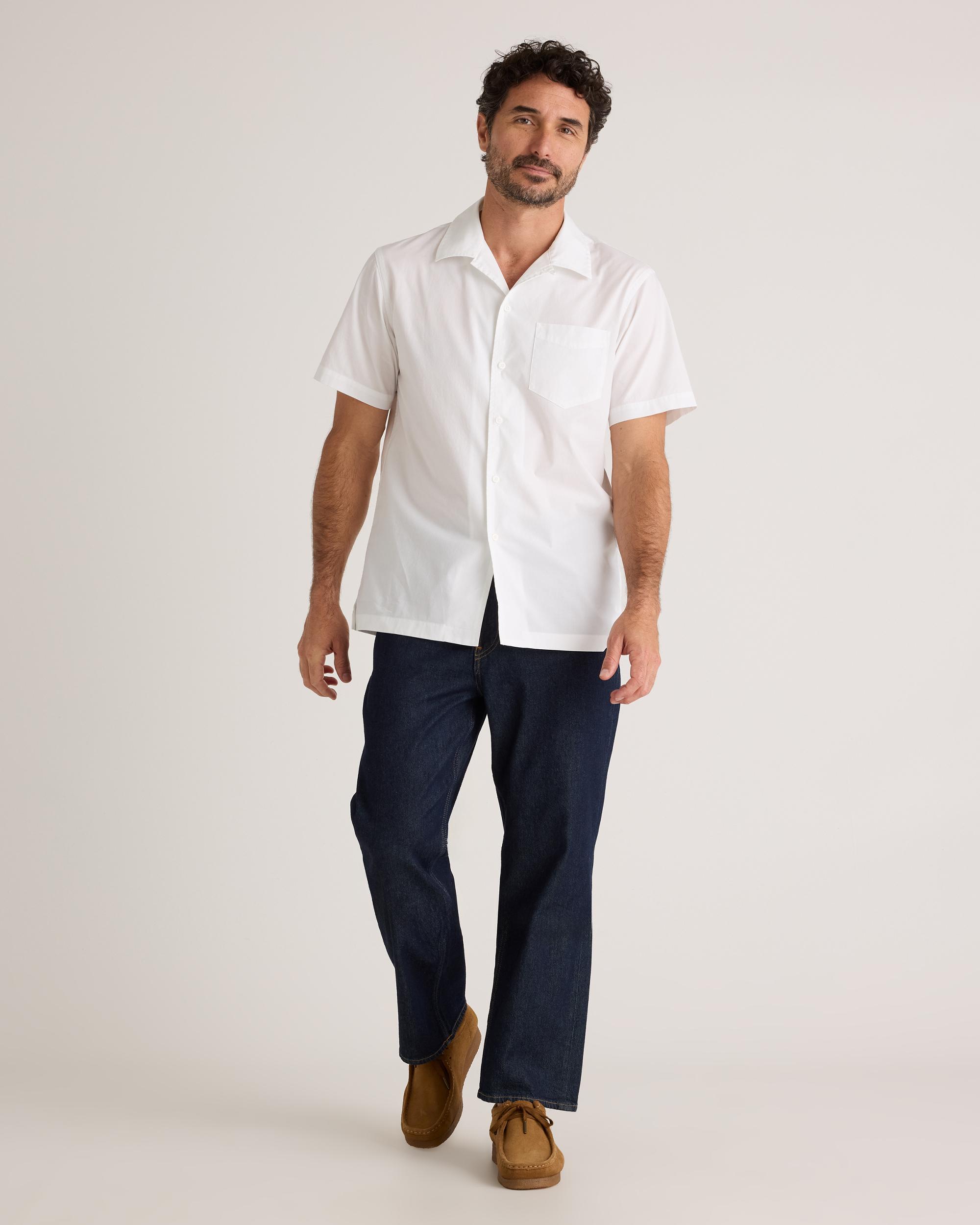 Quince | Men's Stretch Poplin Camp Shirt Size XL, Organic Cotton Product Image