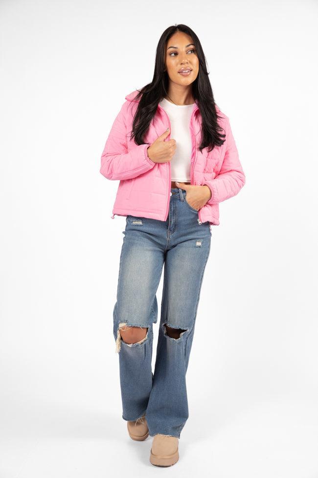 Vail Valley Pink Lightweight Puffer Jacket FINAL SALE Product Image