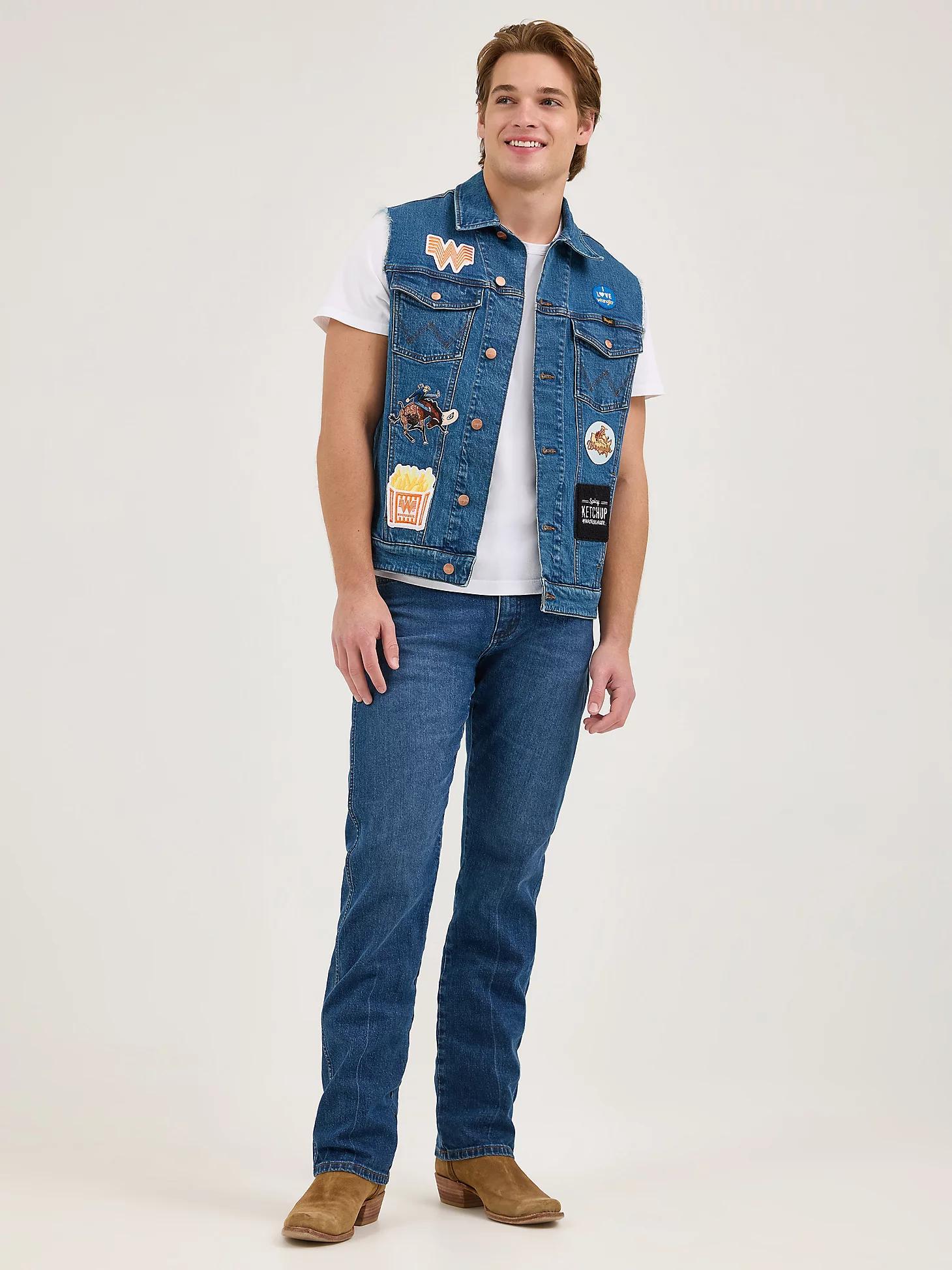 Wrangler x Whataburger Men's Cut-Off Vest | Men's JACKETS & OUTERWEAR | Wrangler® Product Image