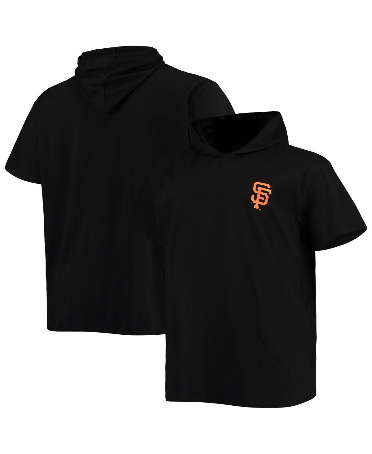 Men's Black San Francisco Giants Big & Tall Jersey Short Sleeve Pullover Hoodie T-Shirt, Size: 2XB Product Image