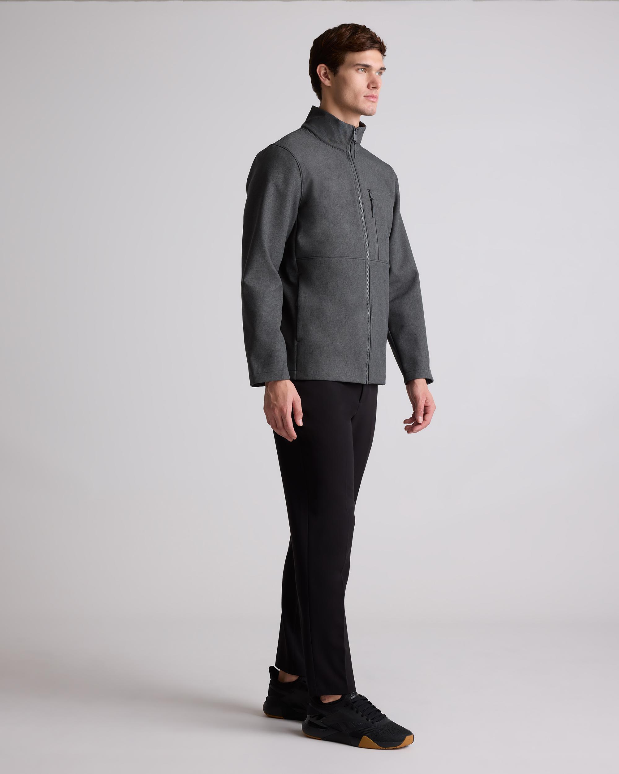 Quince | Men's Softshell Fleece-Lined Full-Zip Jacket Size XL, Recycled Polyester Product Image