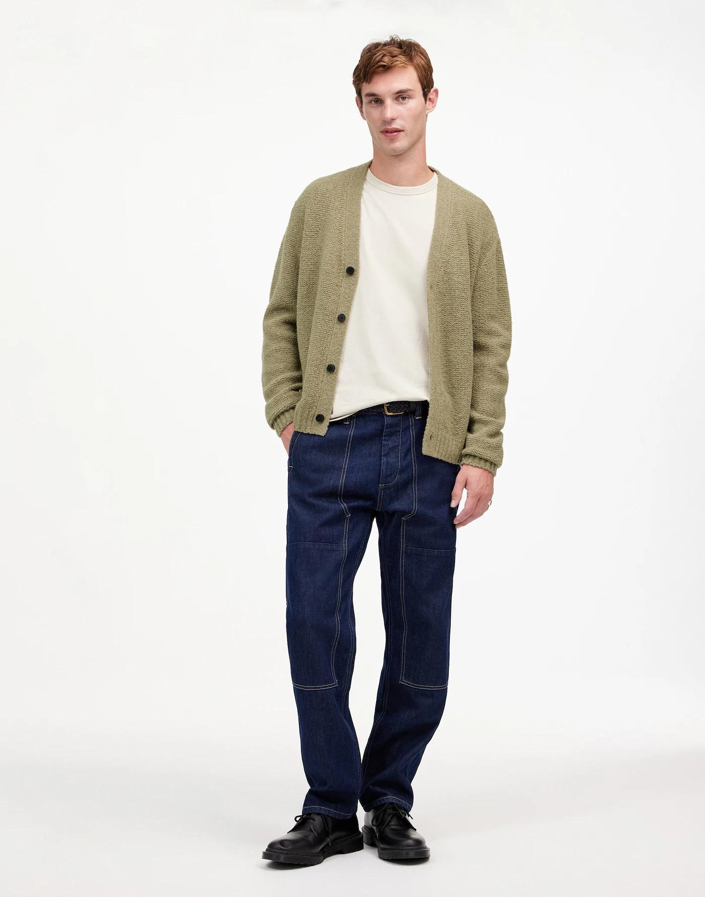 Bouclé Cardigan Sweater Product Image